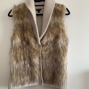 Faux fur vest